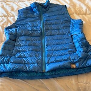 Woman’s Blue Puffer Vest